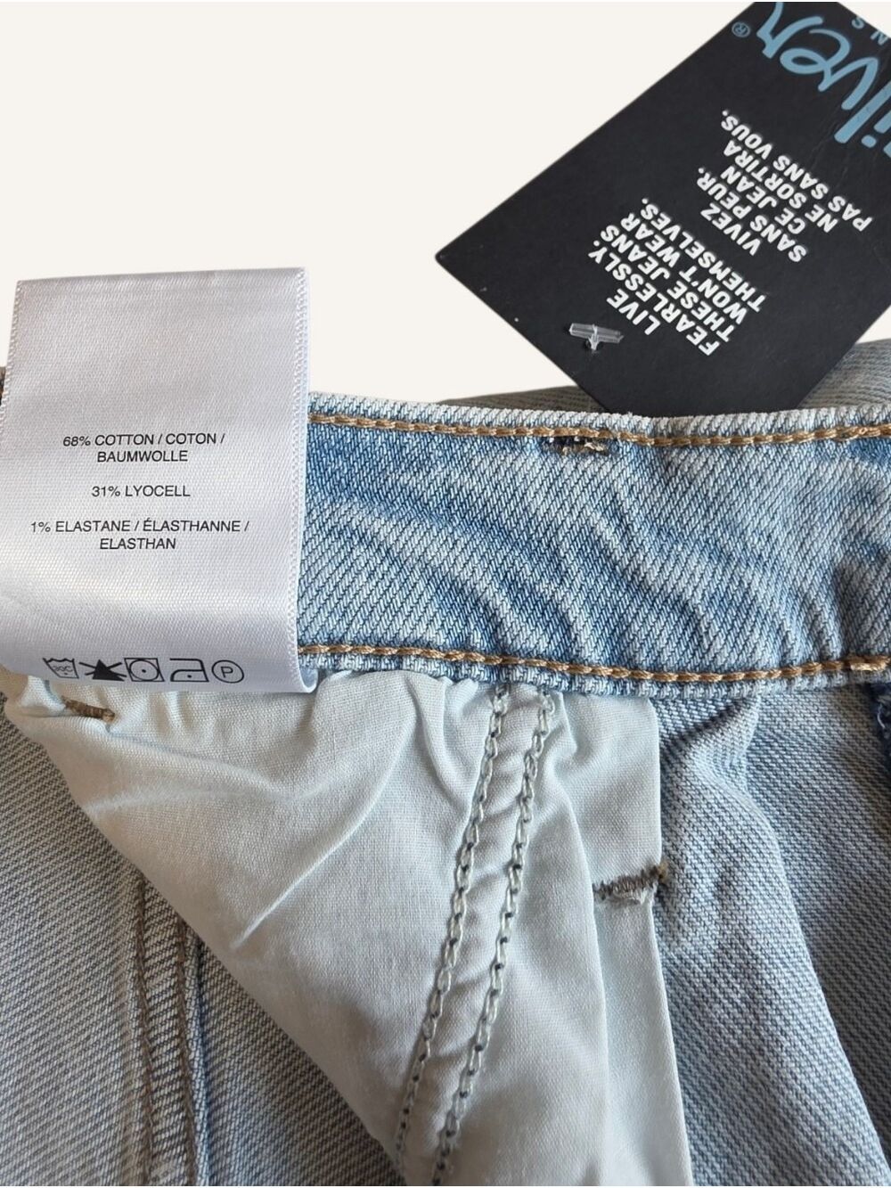 Silver Jeans Pleated High Rise Wide Leg Trouser Jeans 27x32 NWT Del Mar - Picture 7 of 7
